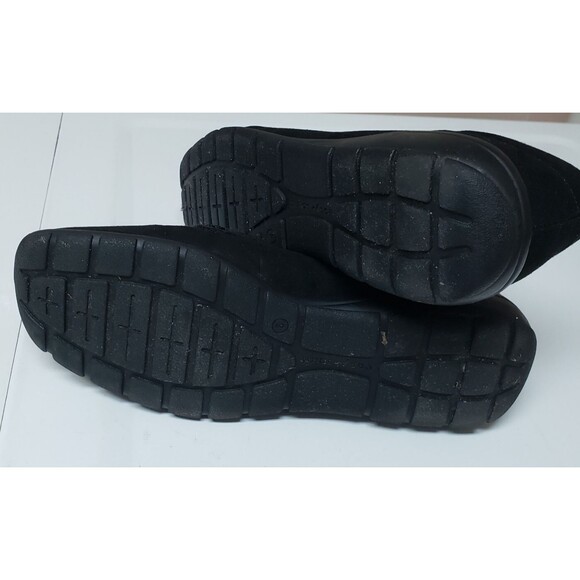 Easy Spiriit Women’  Loafers Suede Sz 8 Black Office City Slip Resistant PO Good - Picture 5 of 10